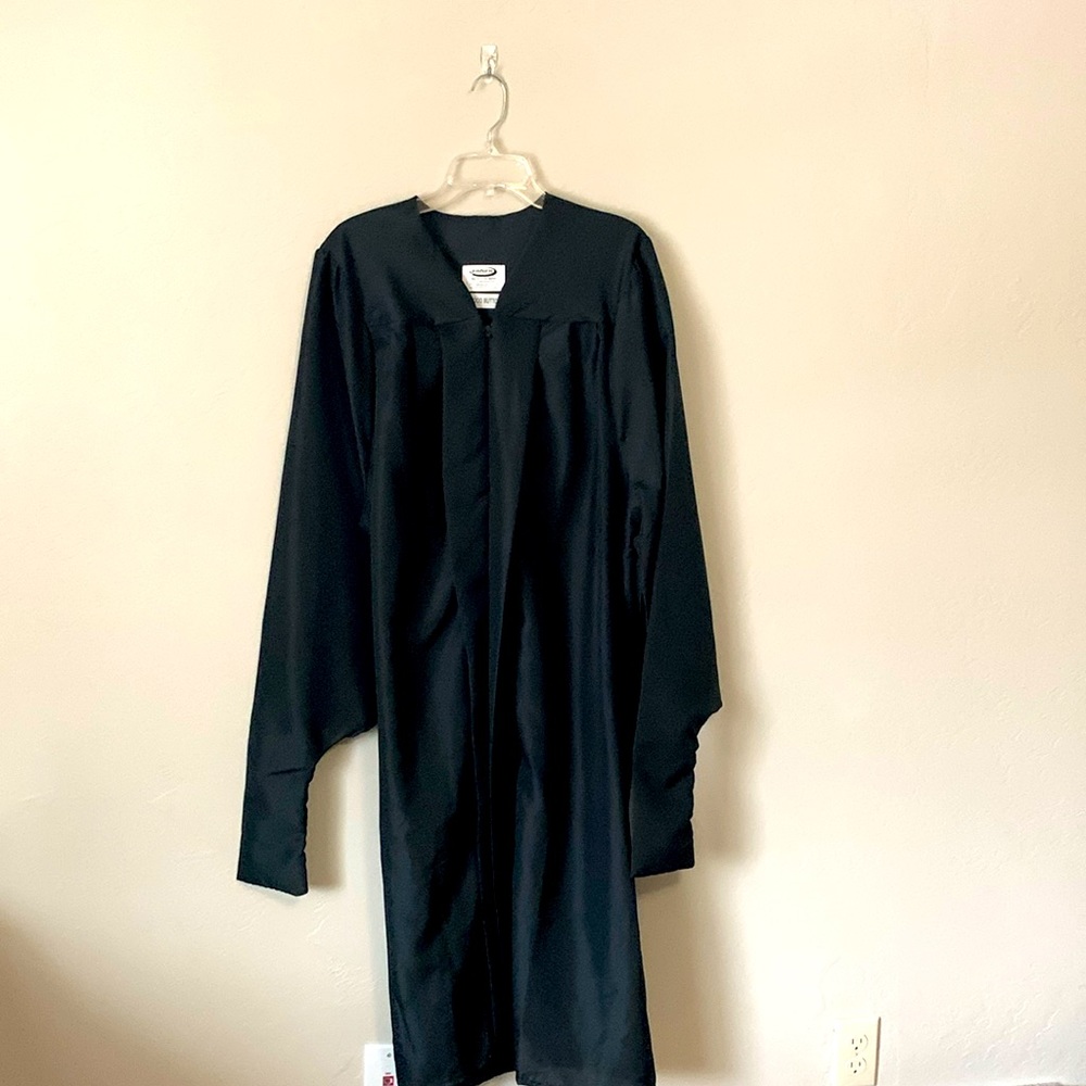 JOSTENS, Black, masters, graduation gown